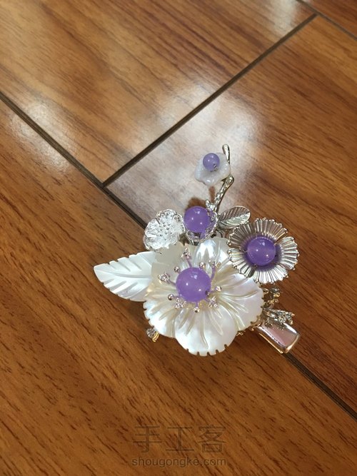 白蝶贝发夹 第14步