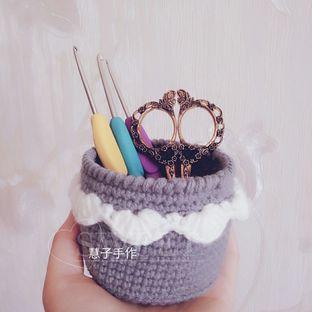 钩针编织收纳筐