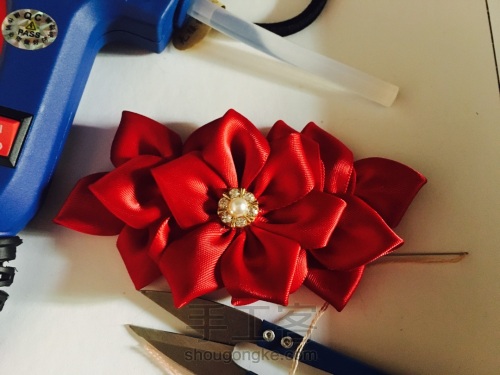 DIY花朵发箍～🌺 第一次做发饰😂 第10步