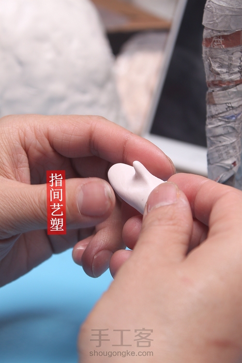 贺加贵面塑软陶（古典仕女 ） 第14步