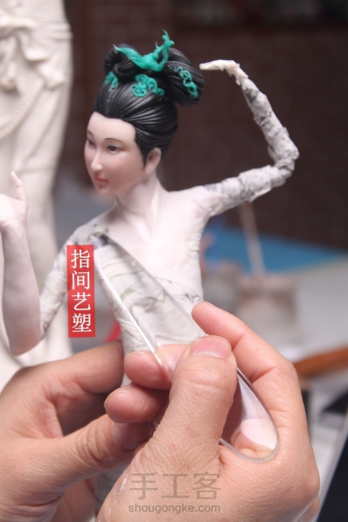 贺加贵面塑软陶（古典仕女 ） 第31步