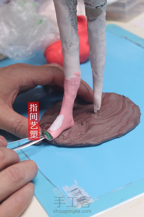 贺加贵面塑软陶（古典仕女 ） 第49步