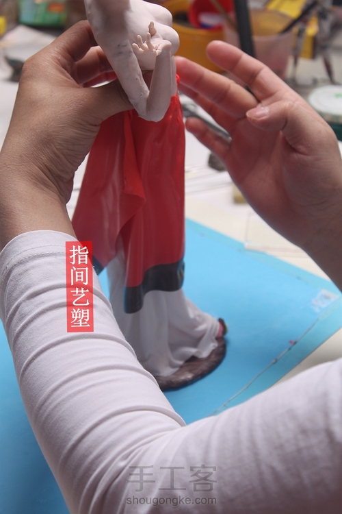 贺加贵面塑软陶（古典仕女 ） 第77步