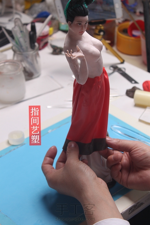贺加贵面塑软陶（古典仕女 ） 第81步