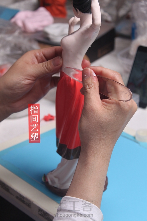 贺加贵面塑软陶（古典仕女 ） 第87步