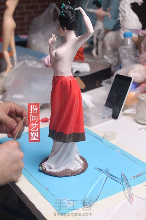 贺加贵面塑软陶（古典仕女 ） 第90步