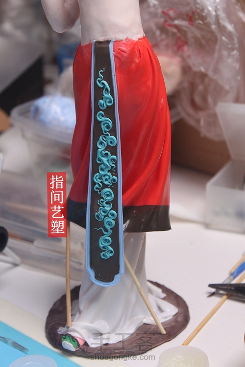 贺加贵面塑软陶（古典仕女 ） 第108步