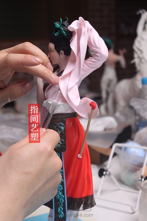 贺加贵面塑软陶（古典仕女 ） 第170步