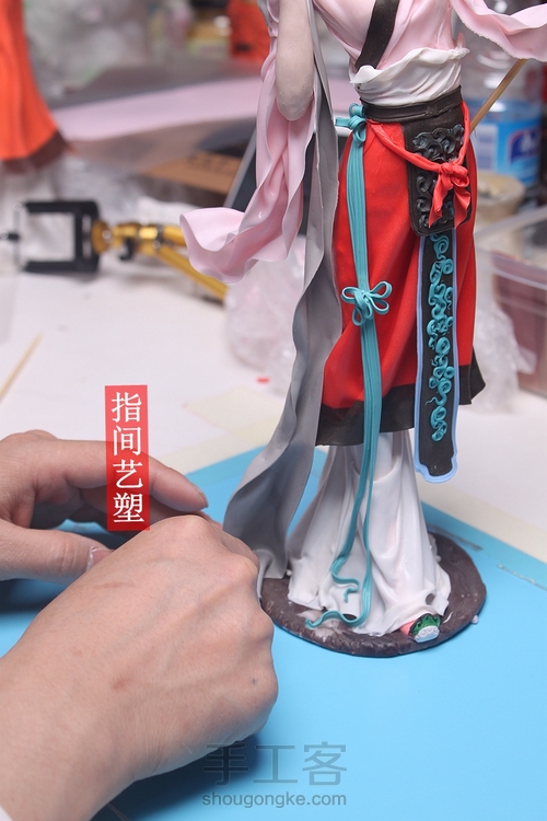 贺加贵面塑软陶（古典仕女 ） 第179步