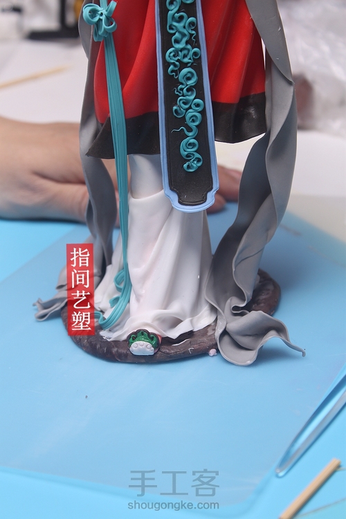 贺加贵面塑软陶（古典仕女 ） 第181步