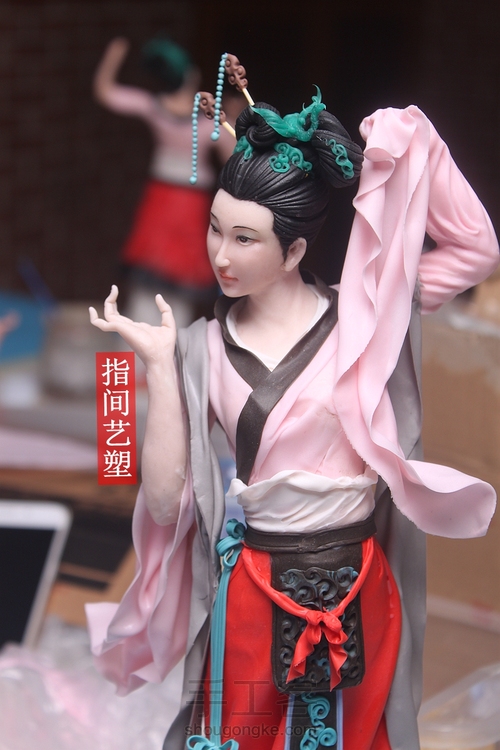 贺加贵面塑软陶（古典仕女 ） 第184步