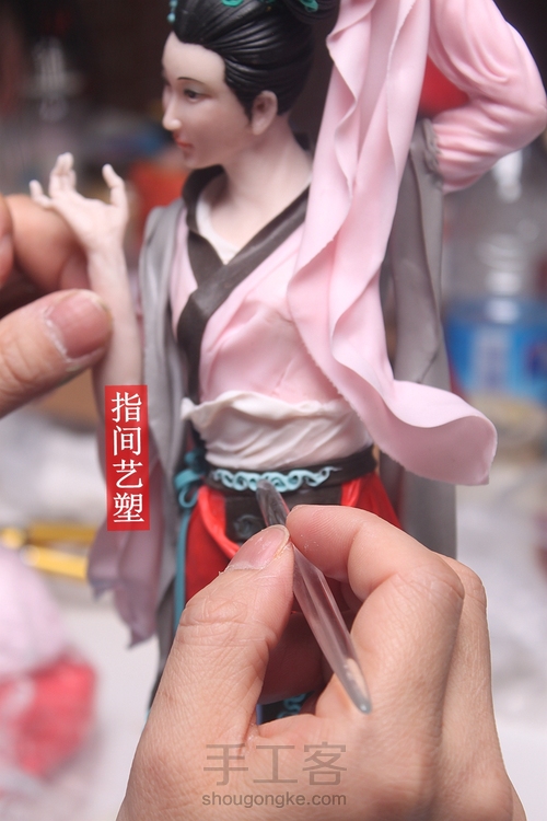 贺加贵面塑软陶（古典仕女 ） 第186步