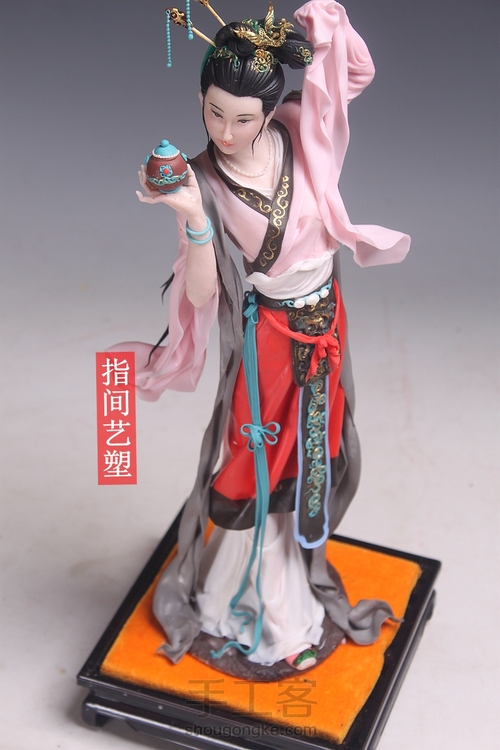 贺加贵面塑软陶（古典仕女 ） 第208步