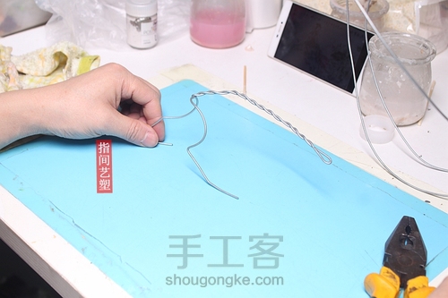 贺加贵面塑(老虎) 第2步