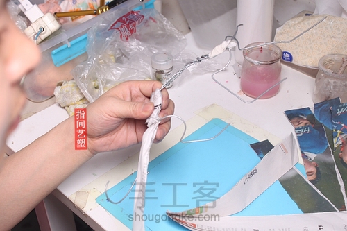 贺加贵面塑(老虎) 第11步