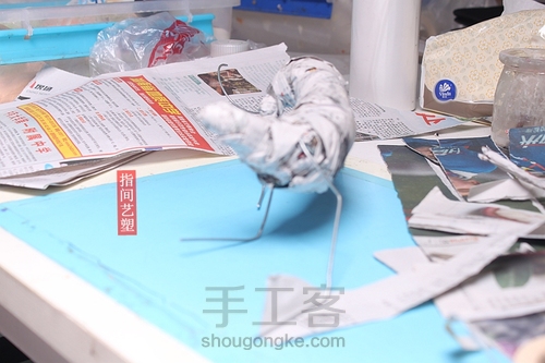 贺加贵面塑(老虎) 第12步