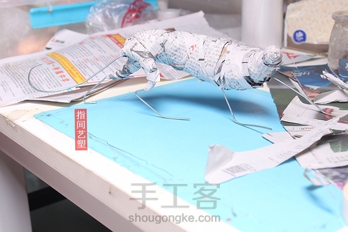 贺加贵面塑(老虎) 第13步