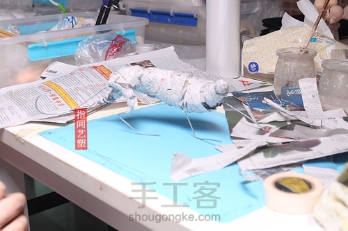 贺加贵面塑(老虎) 第14步