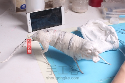 贺加贵面塑(老虎) 第36步