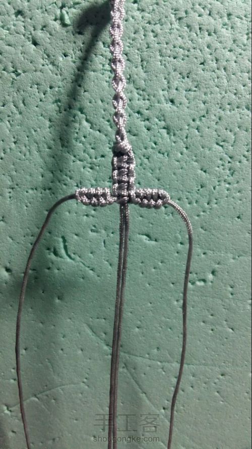 尾扣整理计划6:四股辫尾扣（非原创） 第10步