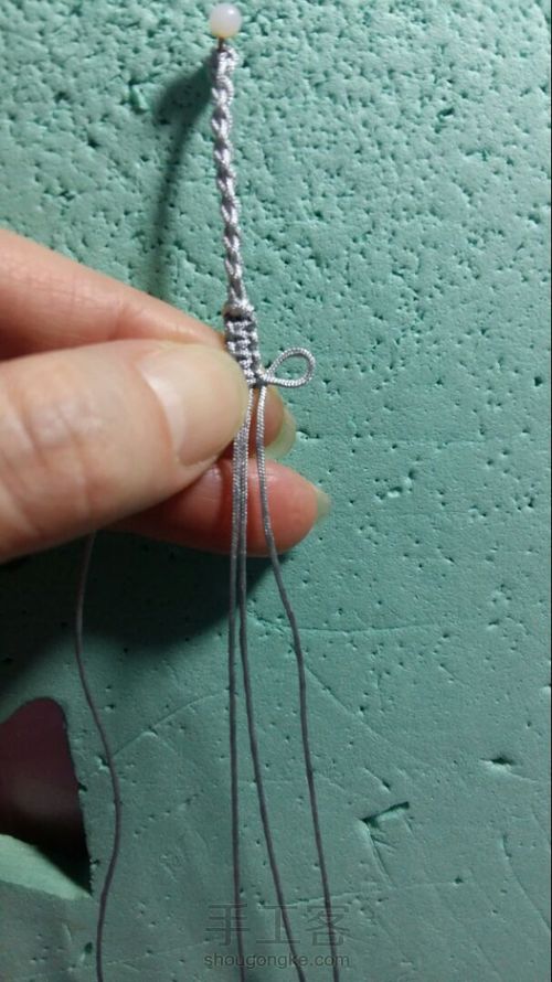 尾扣整理计划6:四股辫尾扣（非原创） 第5步