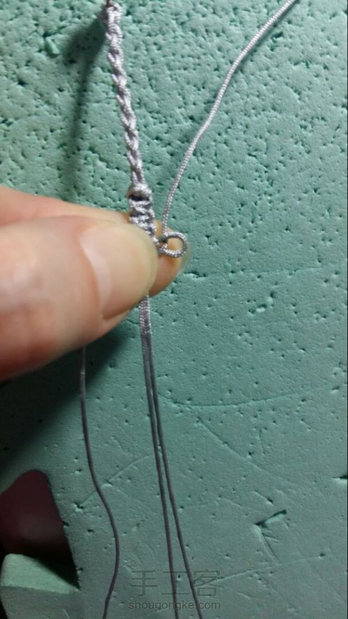 尾扣整理计划6:四股辫尾扣（非原创） 第6步