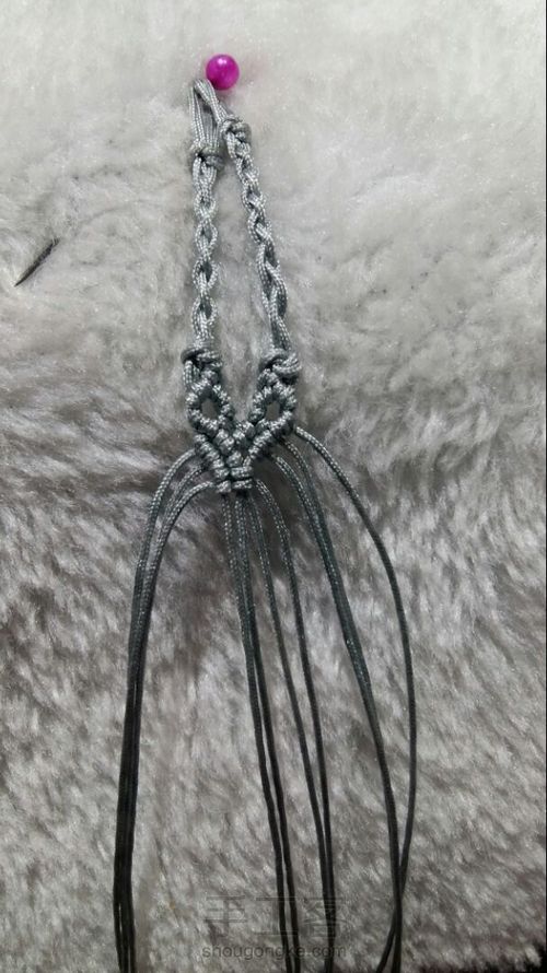 尾扣整理计划16:四股辫合并尾扣（仿图） 第6步