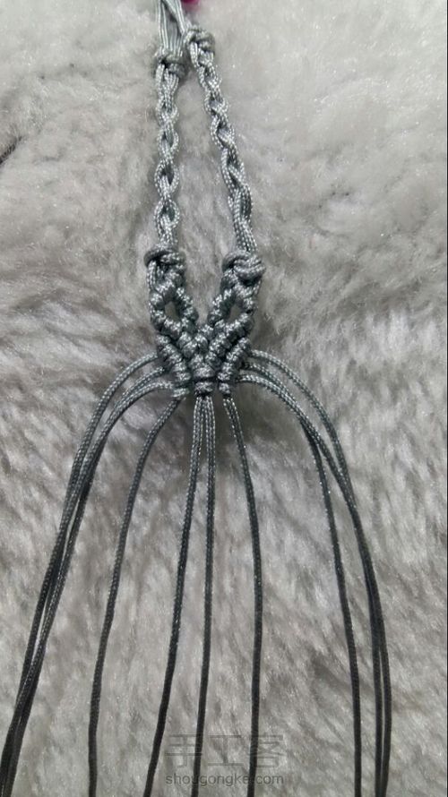 尾扣整理计划16:四股辫合并尾扣（仿图） 第7步