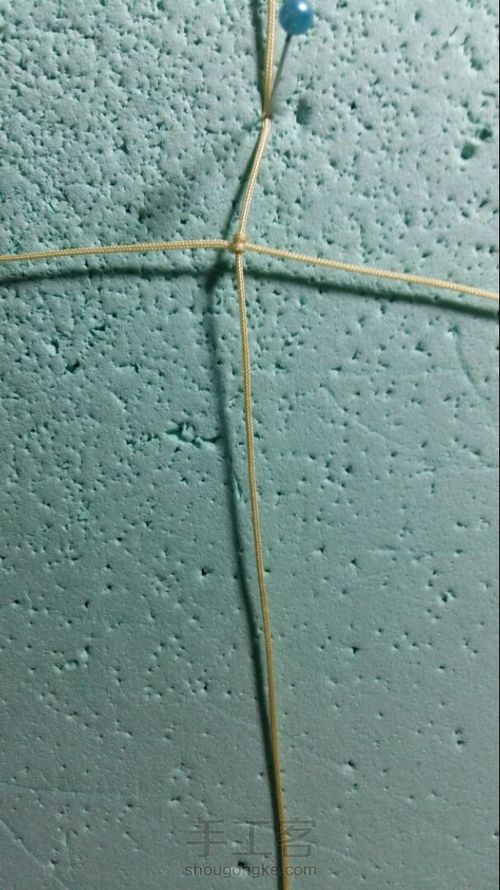 简易平安扣扣头 第1步