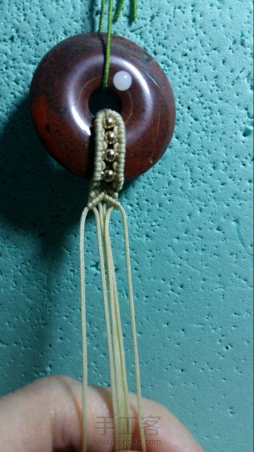 简易平安扣扣头 第17步