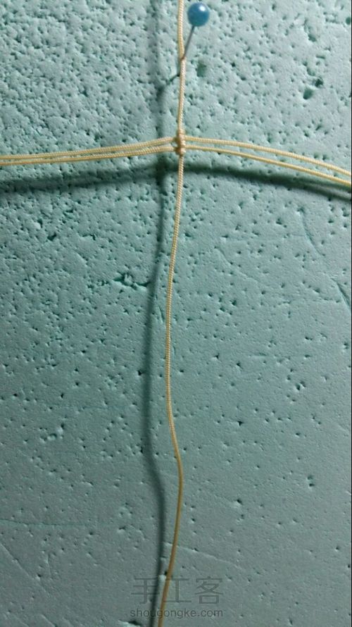 简易平安扣扣头 第2步