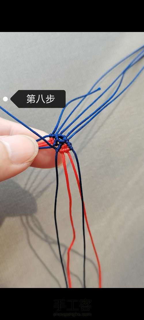 蝴蝶编制教程(上) 第8步