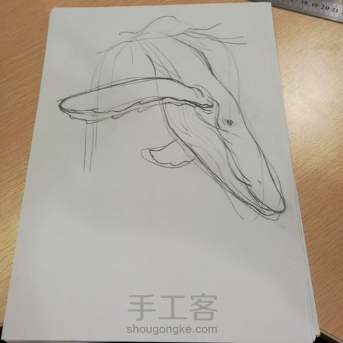 一张A4纸 第2步