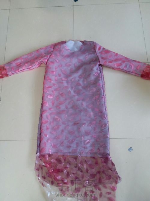 中国风长衫 第7步