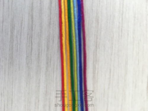 彩虹🌈端午手绳 第2步