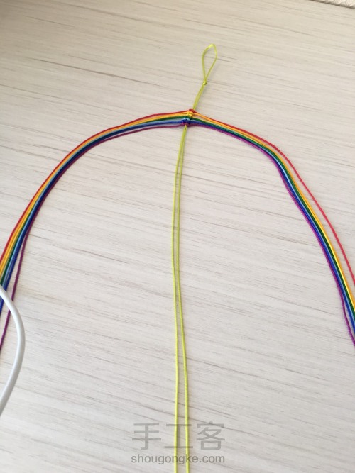 彩虹🌈端午手绳 第4步