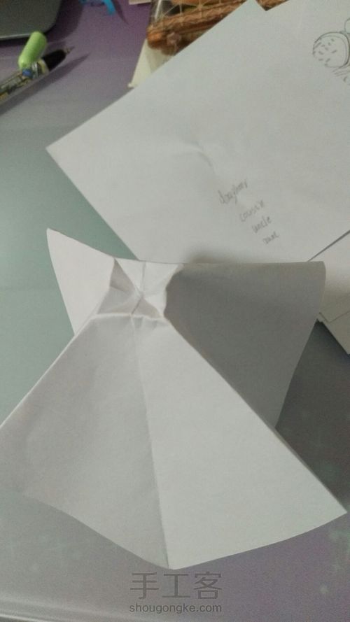 超简单的蝴蝶结喽 第5步