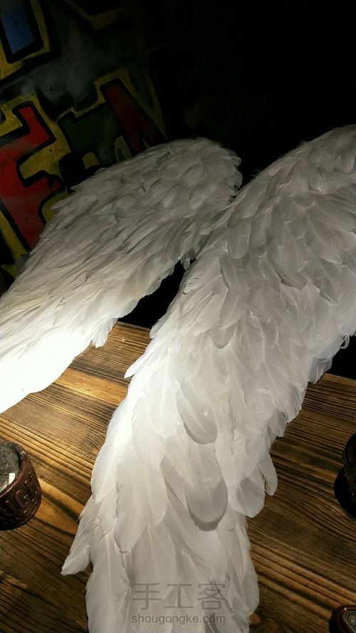 维多利亚的秘密羽毛翅膀,天使大翅膀,羽毛翅膀 第7步