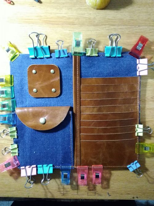 [原创]西部风手帐式钱夹 第12步