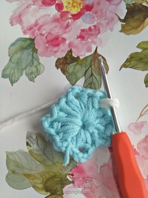 唯美雏菊杯垫 第10步