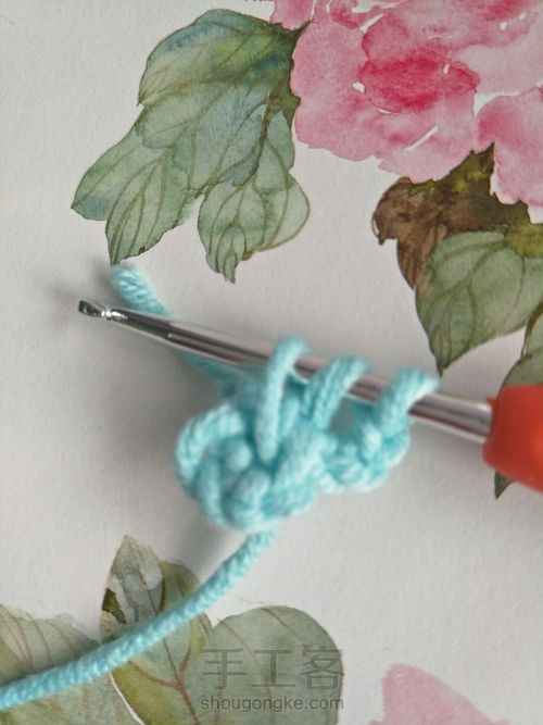 唯美雏菊杯垫 第5步