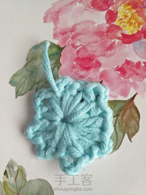 唯美雏菊杯垫 第9步