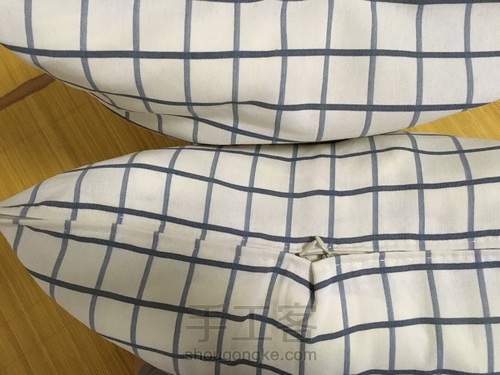 自制清新格子枕头 第7步