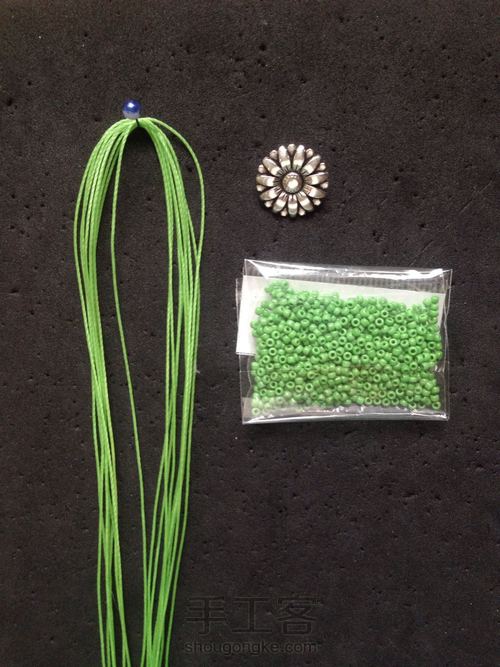 罂粟花手镯(上) 第1步