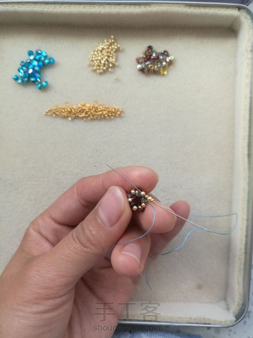 焦点耳坠 第10步