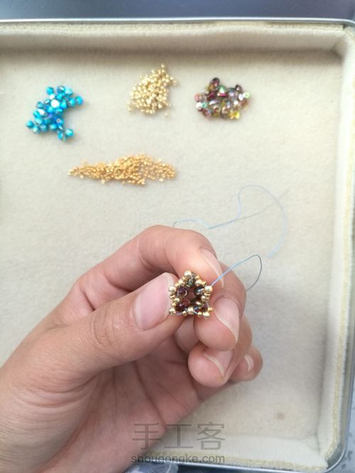 焦点耳坠 第11步