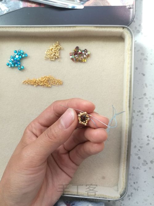 焦点耳坠 第12步