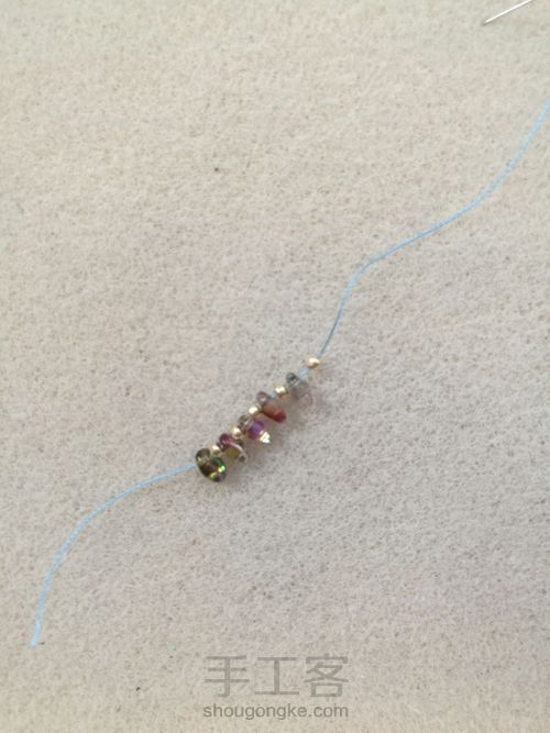 焦点耳坠 第2步