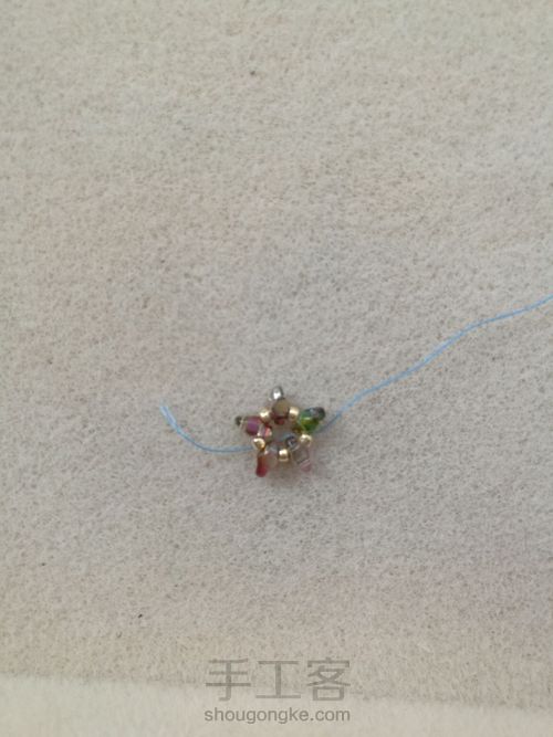 焦点耳坠 第3步