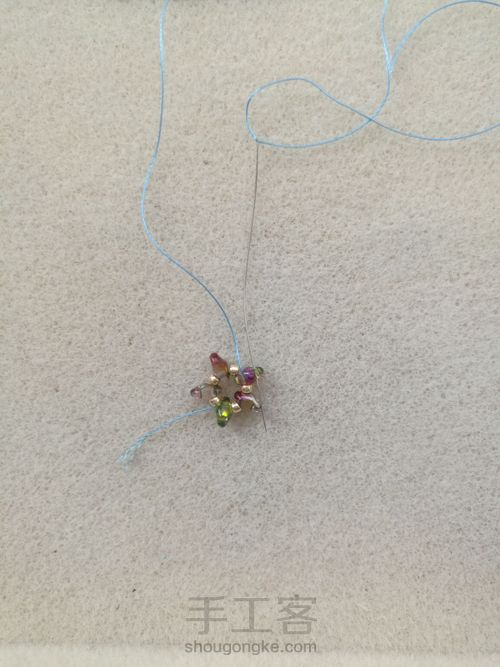 焦点耳坠 第4步